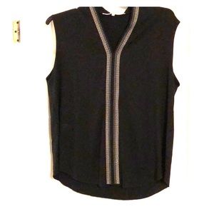 Rachel Rachel Roy Black detailed sleeveless top